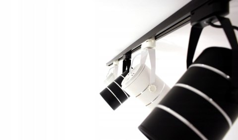 Lampa sklepowa led reflektor szynowy jednofazowy czarny 30w 2550 lm światło neutralne 4000k