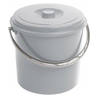 Wiadro Curver, z pokrywą, 12L, szare, 241750