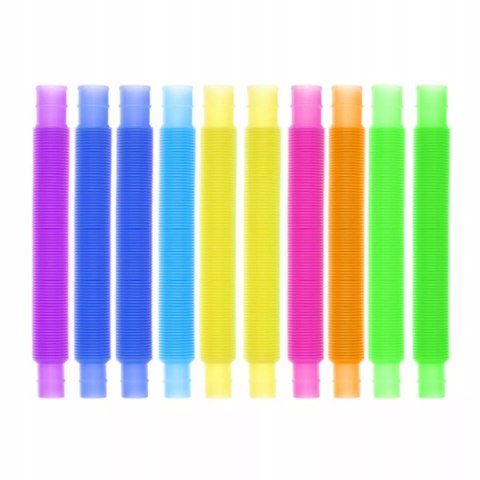 Terapeutyczna zabawka edukacyjna relaksująca Rurki Sensoryczne 10 sztuk