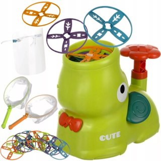 Wyrzutnia latających dysków dla dzieci zabawa na świeżym powietrzu