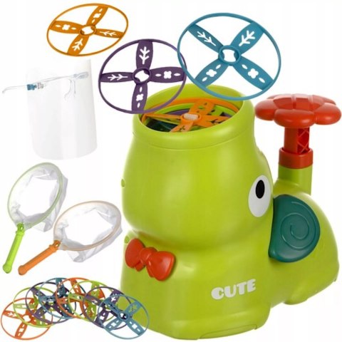 Wyrzutnia latających dysków dla dzieci zabawa na świeżym powietrzu