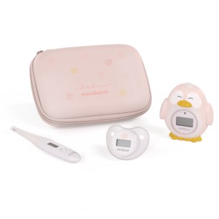 ND19_ML89512 Zestaw 3 termometrów Dolce - termometr flexi, do kąpieli, smoczek - Cukierkowy