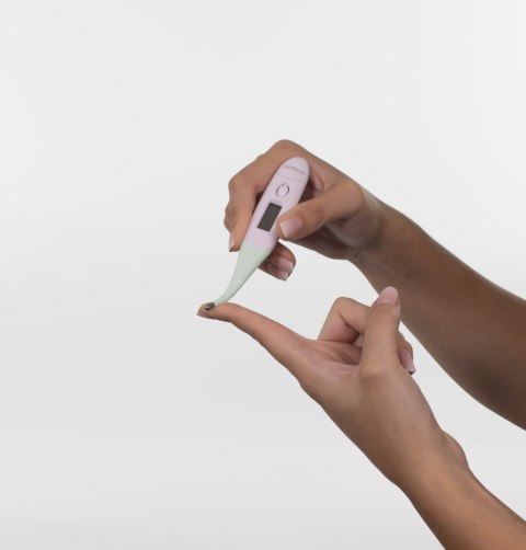 ND19_ML89512 Zestaw 3 termometrów Dolce - termometr flexi, do kąpieli, smoczek - Cukierkowy