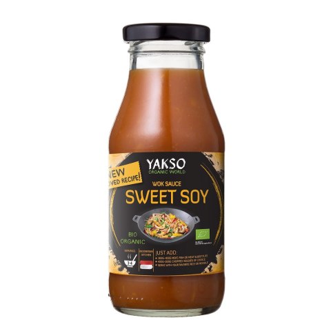 SOS SOJOWY SŁODKI DO WOKA BIO 240 ml - YAKSO