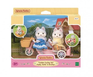 SYLVANIAN Pieski Husky na rowerze 05637 56370