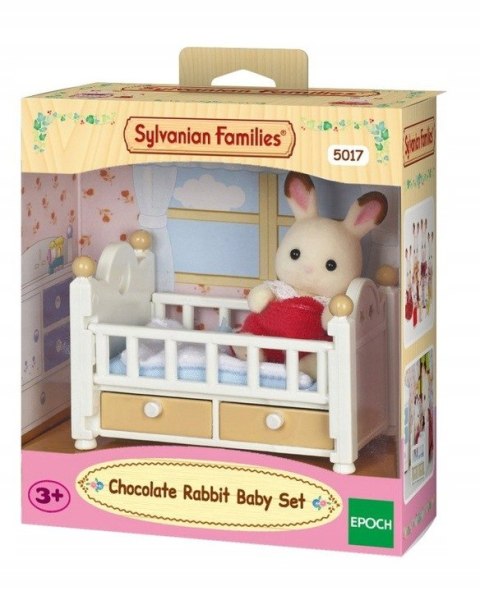 SYLVANIAN zestaw dziecko królik+łóżeczko 05017