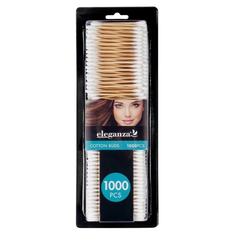 Patyczki Kosmetyczne Bambusowe 1000 szt. ELEGANZA Bawełniane Ekologiczne