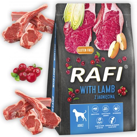 Sucha Karma Dla Psa RAFI Adult z Jagnięciną 3 kg - 2 szt.