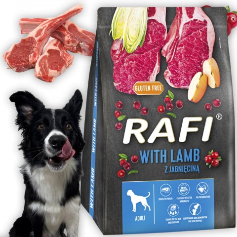 Sucha Karma Dla Psa RAFI Adult z Jagnięciną 3 kg - 2 szt.