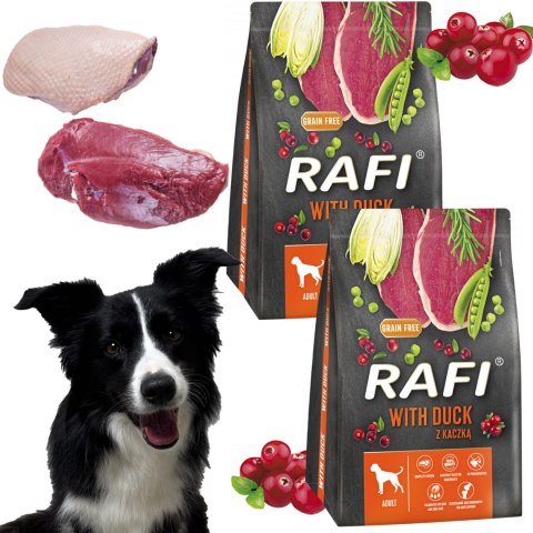 Sucha Karma Dla Psa RAFI Adult z Kaczką 3 kg - 2 szt.