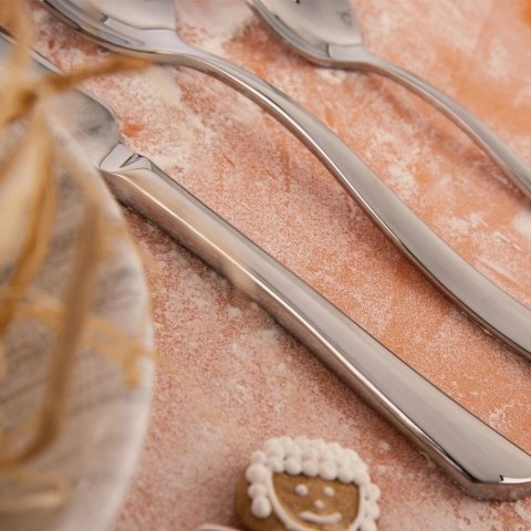 Zestaw sztućców stalowy dla 6 osób 24 el.