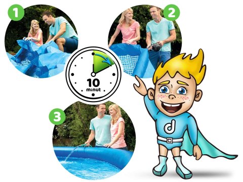 Basen ogrodowy rozporowy 305 x 76 cm zestaw 4w1 INTEX 28122