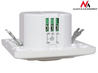 Czujnik ruchu Maclean, mikrofalowy do puszki, zasięg 5m-15m, 1200W, MCE132