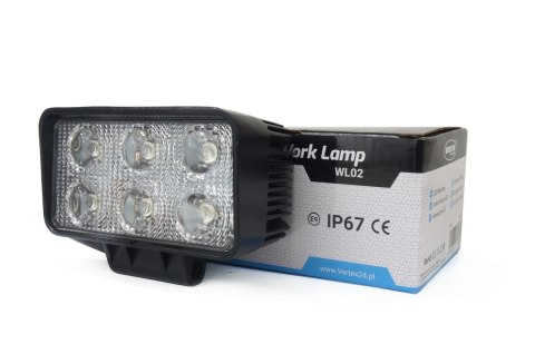 Lampa robocza led szperacz awl02 6 led 12v 24v amio-01613