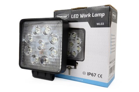 Lampa robocza led szperacz awl03 9 led 12v 24v amio-01614
