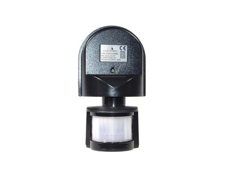 Ścienny czujnik ruchu i zmierzchu Maclean, 180°, max. 1200W, czarny, MCE25 B