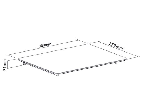 Uchwyt półka do DVD Maclean, 8kg, MC-629