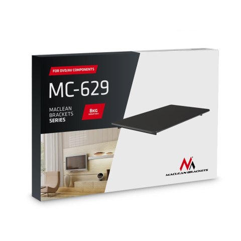 Uchwyt półka do DVD Maclean, 8kg, MC-629