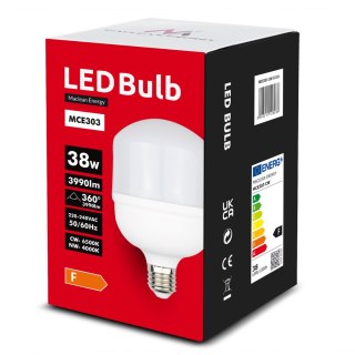 Żarówka LED Maclean, E27, 38W, 220-240V AC, neutralna biała, 4000K, 3990lm, MCE303 NW