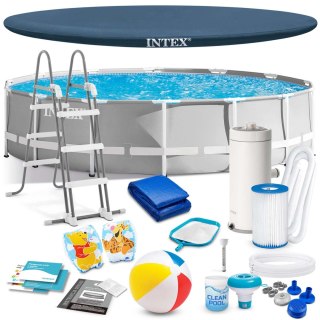 Basen ogrodowy stelażowy 427x107 zestaw 17w1 INTEX 26720