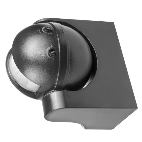 Czujnik ruchu PIR Maclean, na podczerwień, IP44, szary, zasięg 12m, max. obciążenie 800/1200W, MCE358 GR