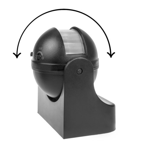 Czujnik ruchu PIR Maclean, na podczerwień, IP44, szary, zasięg 12m, max. obciążenie 800/1200W, MCE358 GR