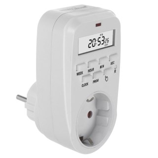 Włącznik czasowy - timer cyfrowy GreenBlue, max. obciążenie 16A, IP20, GB362 F