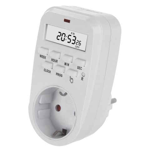 Włącznik czasowy - timer cyfrowy GreenBlue, max. obciążenie 16A, IP20, GB362 F