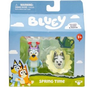 Zestaw figurek bluey 2-pak wiosna