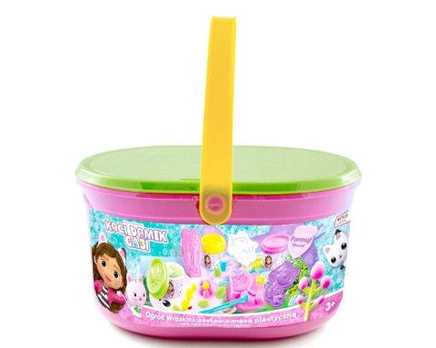 Zestaw z masą plastyczną koci domek gabi - ogród wróżkici