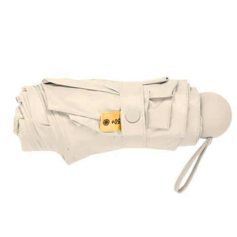 Parasolka Kieszonkowa Składana z Ochroną UV UPF 50+ Etui Beżowa 90 cm