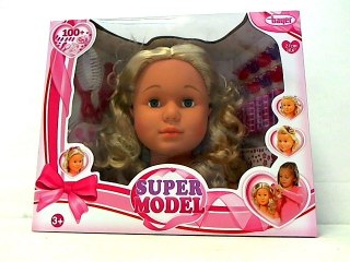 BAYER.Głowa d/czes blond 27cm +akcesoria 90005AB