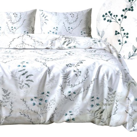 Pościel bawełniana AQUA MAVI/160x200 COTTONLOVE EXCLUSIVE