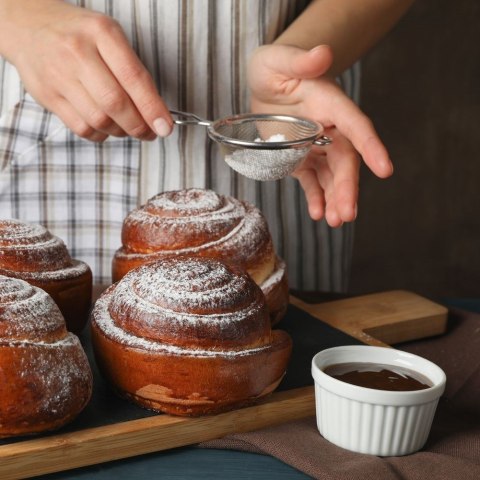 Sitko Kuchenne Stal Nierdzewna Uchwyt do Ziół Mąki 12 cm Zmywarka ORION