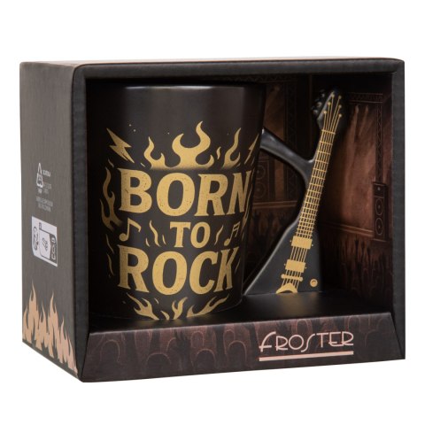 Kubek Gitara Elektryczna - V Style - czarny matowy rockowy