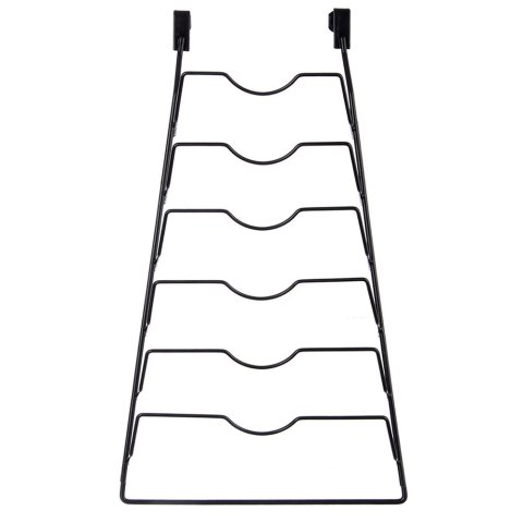 Wieszak na Pokrywki Metalowy Czarny ORION na 6 Pokrywek RADKA
