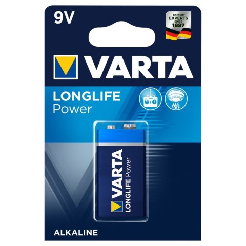 Bateria 6LR61 R-9 9V alkaliczna Varta Longlife Power
