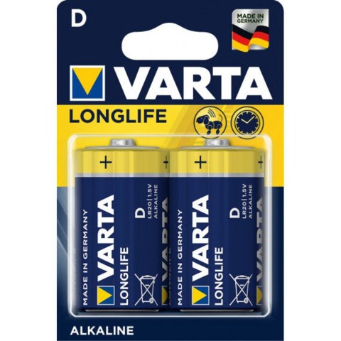 Baterie D / LR20 Varta Longlife 4120 - 2 sztuki (blister)