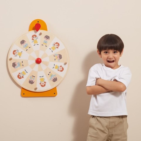 VIGA Tablica Ścienna Koło Pokaż Emocje i Wyraz Twarzy