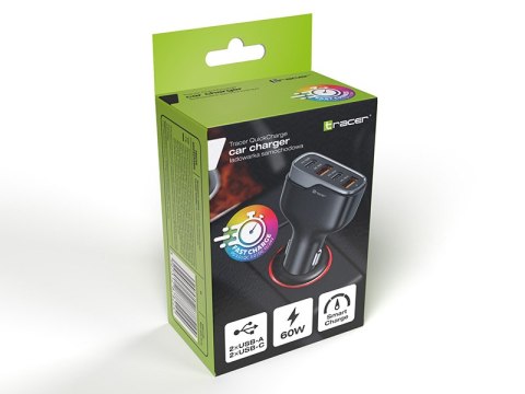 Ładowarka samochodowa TRACER QuickCharger 60W