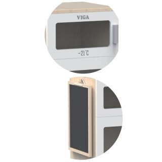 Viga Drewniana Lodówka Z Tablicą Kredową