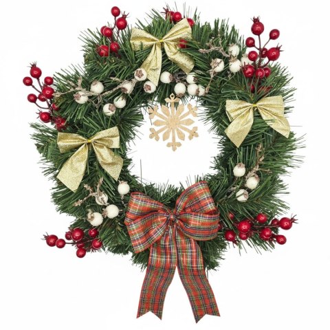 Świąteczny wianek na drzwi stół na Boże Narodzenie handmade rękodzieło