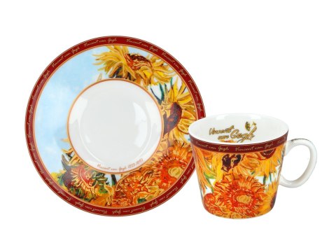 Filiżanka espresso - V. Van Gogh, Słoneczniki (CARMANI)