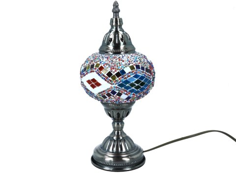 Lampa stołowa - klosz pojedynczy, wielokolorowy