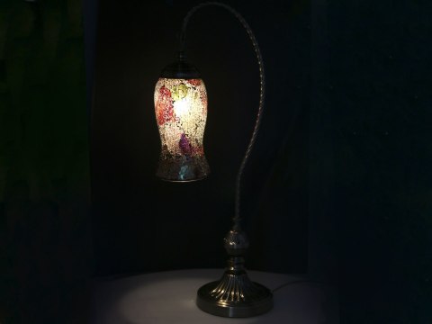 Lampa stołowa - klosz pojedynczy, wielokolorowy