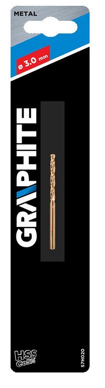 Wiertło do metalu HSS-Co, 3.0 mm