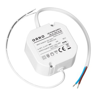 Zasilacz LED, dopuszkowy, 12V, 20W, IP67, plastikowa obudowa