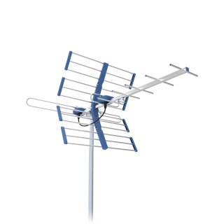 ANT0711 Antena TV DVB-T/T2 VHF/UHF TT W19 Silver COMBO 5G Protected Telkom Telmor