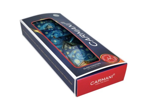 Kpl. 4 podkładek szklanych - inspirowane malarstwem van Gogha, Boże Narodzenie (CARMANI)