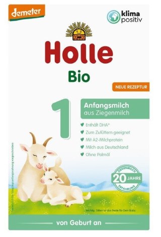 MLEKO KOZIE 1 POCZĄTKOWE DLA NIEMOWLĄT DEMETER BIO 400 g - HOLLE